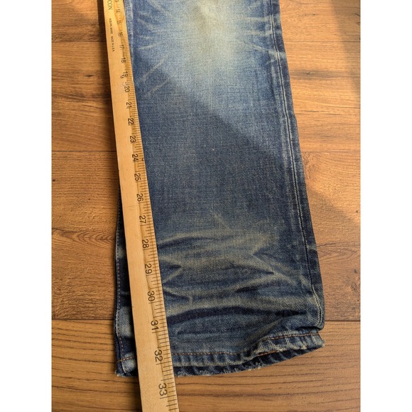 NWT John Elliott The Daze Nimbus Straight Leg Jeans Blue Made Japan Fits 34x32 - Picture 9 of 11